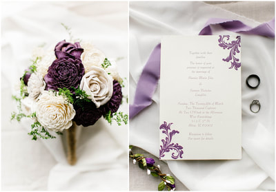 wedding bouquet invitations